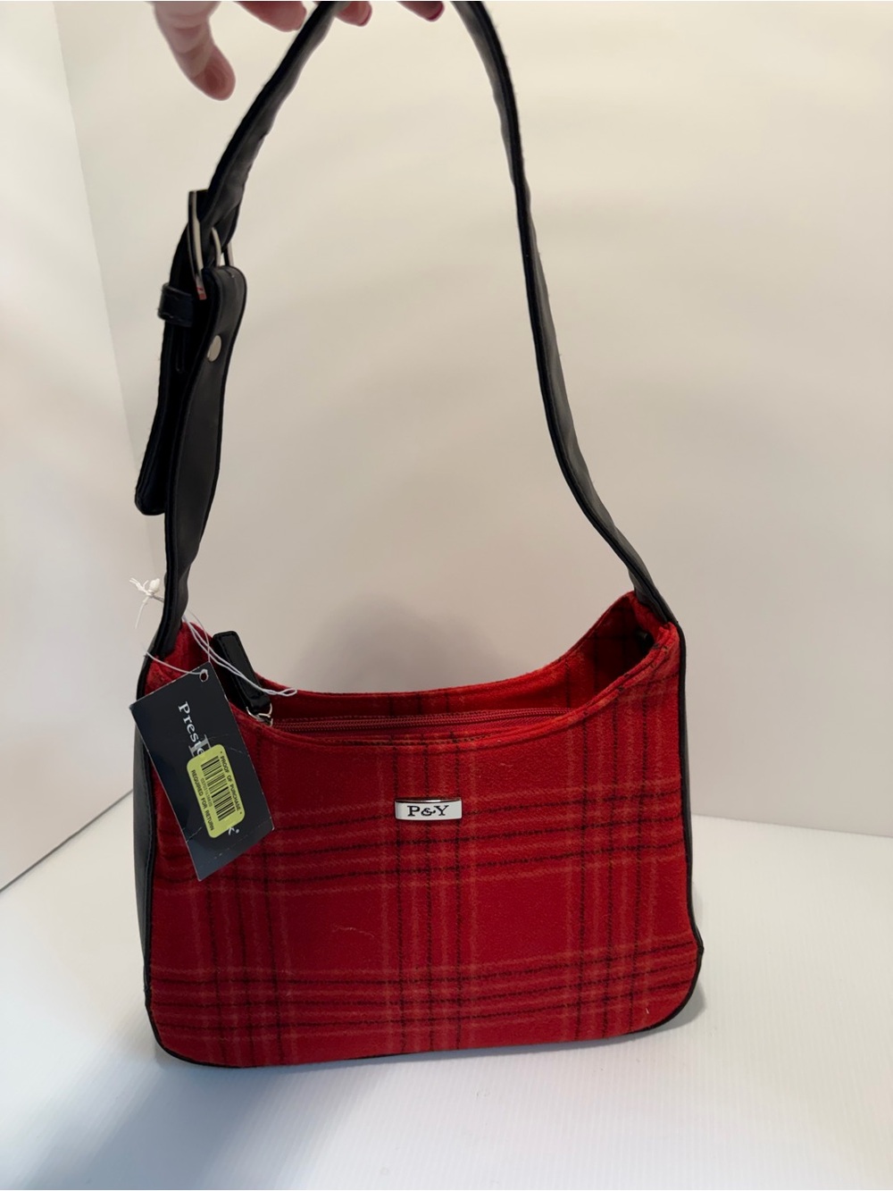 Red Plaid Shoulder Bag